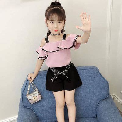 女童夏装套装2024新款儿童装跨境韩版时尚短袖夏季大童时髦潮衣-阿里巴巴