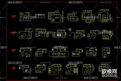 CAD家具图块综合图库免费下载-AN素材库-AN素材库