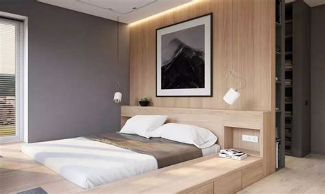 60平方米卧室地台床装修设计图片_装信通网效果图