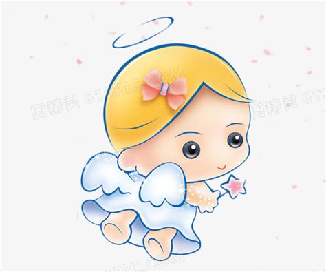 小天使在祈祷可爱素材图片免费下载-千库网
