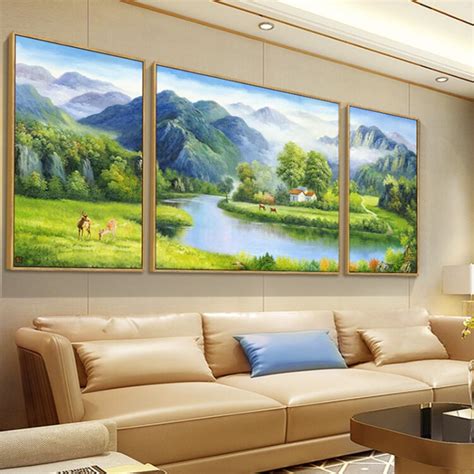 客厅沙发背景墙风水画 一张图就能告诉你_房产_腾讯网