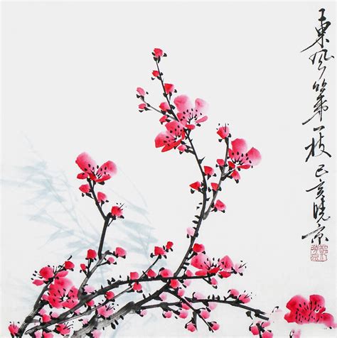 唯美的梅花主题中国绘画艺术（一）_中国风