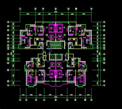 十二层5300平米高层住宅楼设计(建筑图,结构图,总平面图)||土木工程