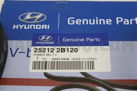 V-RIBBED BELT 252122B020 | Hyundai / KIA Parts | PartSouq
