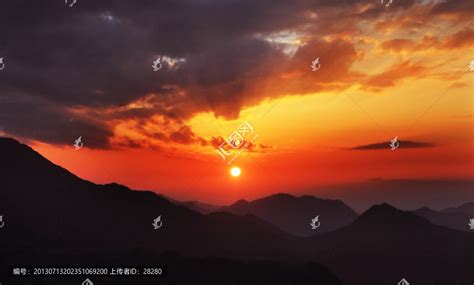 红日初升,天空云彩,自然风景,摄影素材,汇图网www.huitu.com