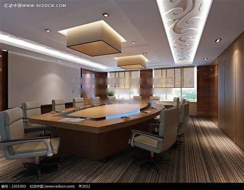 会议室效果图|空间|家装设计|杉七设计 - 原创作品 - 站酷 (ZCOOL)