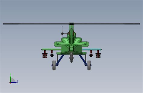 遥控武装战斗直升机3D数模图纸玩具_机械工具模型下载-摩尔网CGMOL