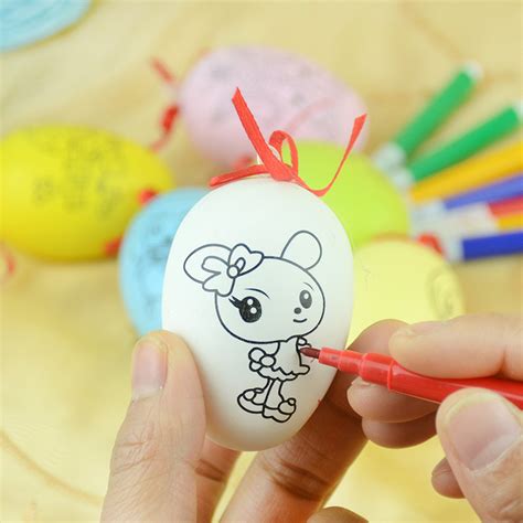 复活节彩蛋 手绘DIY蛋 儿童创意绘画玩具 端午节装饰品批发-阿里巴巴