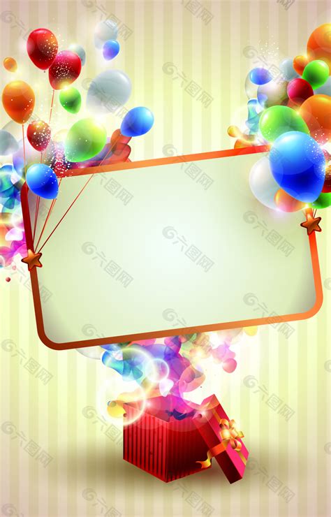 四边形两边的彩色气球背景素材背景素材免费下载(图片编号:8928226)-六图网
