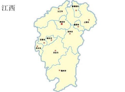 江西省政区地图_江西地图库