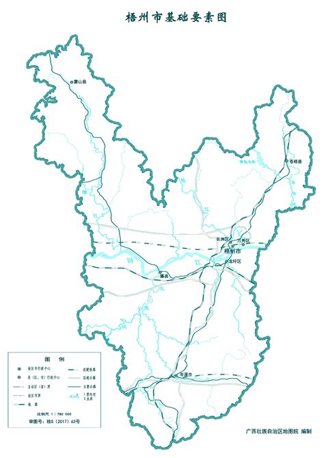 梧州市标准地图（要素版）_梧州地图库_地图窝