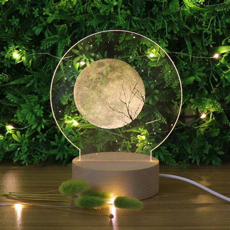 磁悬浮3D打印月球灯土星灯创意科技新年礼物无线小夜灯跨境工厂-阿里巴巴