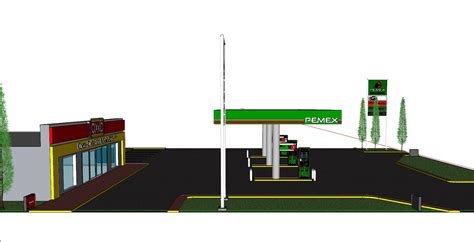 [加油站设计]加油站设计案例效果图 - 土木在线