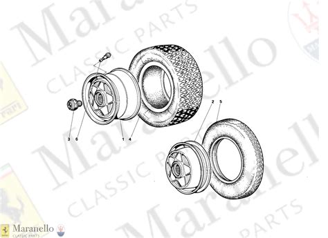 Ferrari part 132990 - Front Tyre Rim 8X16 | Maranello Classic Parts