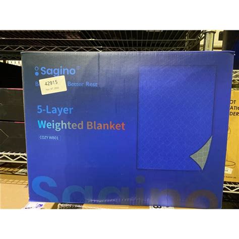 `NEW SAGINO 5-LAYER WEIGHTED BLANKET MODEL COZY WB01