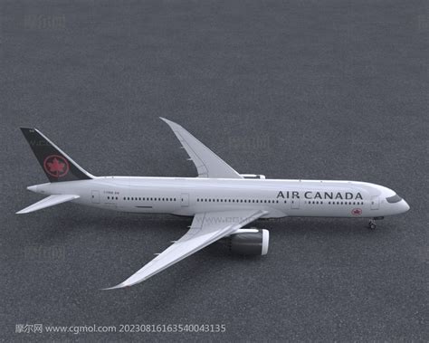加拿大航空波音787梦想客机飞机_飞机模型下载-摩尔网CGMOL