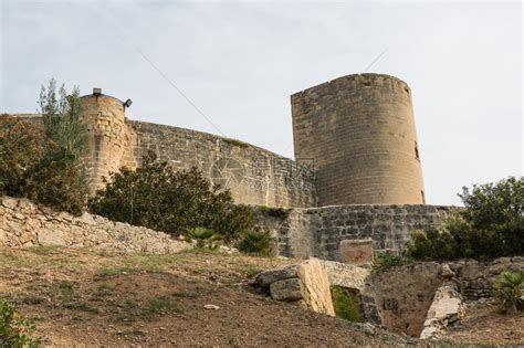 帕尔马德洛卡巴利阿里群岛Majorca的BellverCasti高清图片下载-正版图片507058426-摄图网