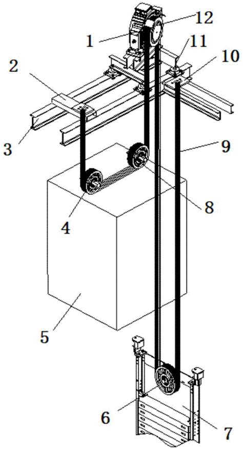 浅底坑钢带曳引家用电梯的制作方法