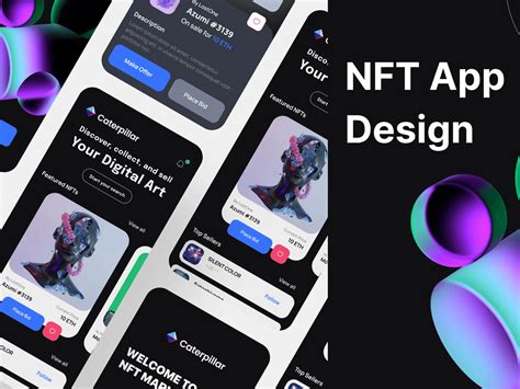 数字艺术品交易NFT市场网站平台UI kit设计模板 - 25学堂