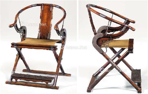 【16世纪 A Rare Huanghuali Horseshoeback Folding Armchair，Jiaoyi】拍卖品_图片_价格 ...