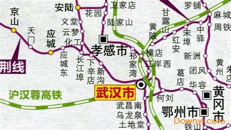 湖北省铁路地图高清版下载-湖北省铁路交通地图下载免费版-当易网