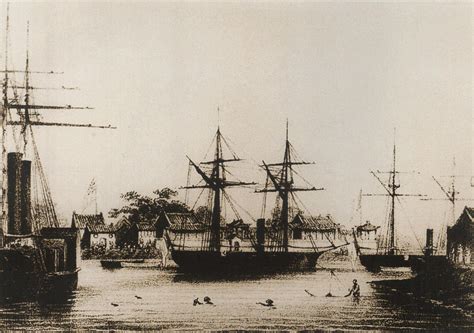 1858年5月，英法联军的舰队侵犯天津内河-军事史-图片