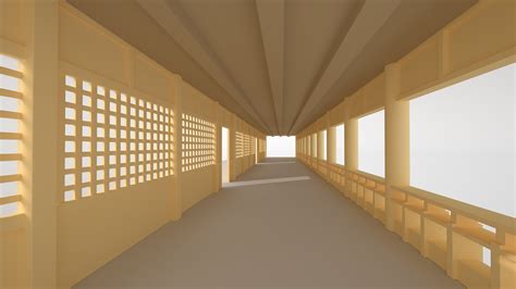 美术馆设计室内走廊效果图_土巴兔装修效果图