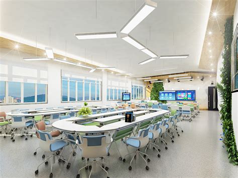 计算机未来教室|空间|家装设计|零下N度 - 原创作品 - 站酷 (ZCOOL)