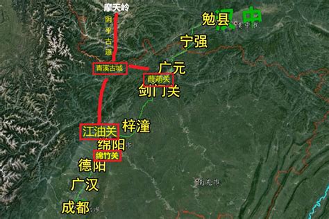 古蜀道示意全图图片