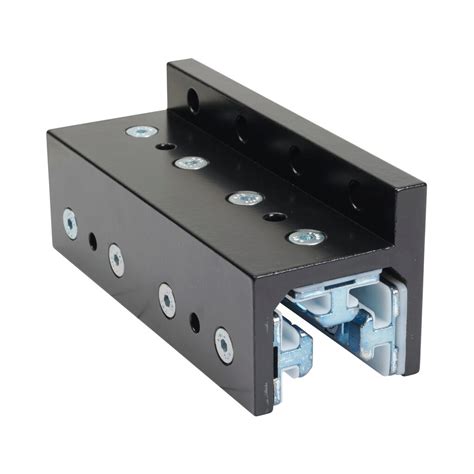 FATH 3-slot Single-flange Linear Bearing: black, for T-slotted rail (PN ...