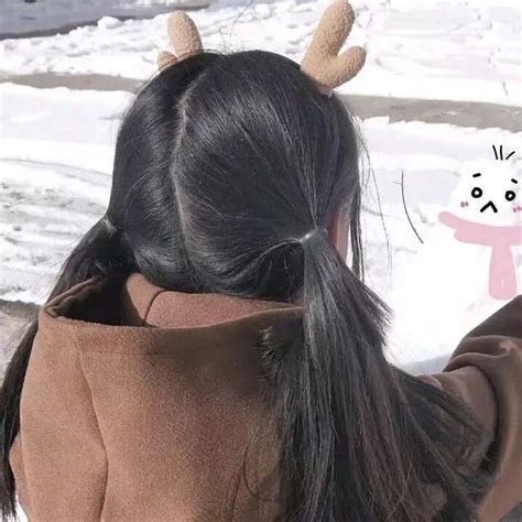 非主流情侣下雪头像