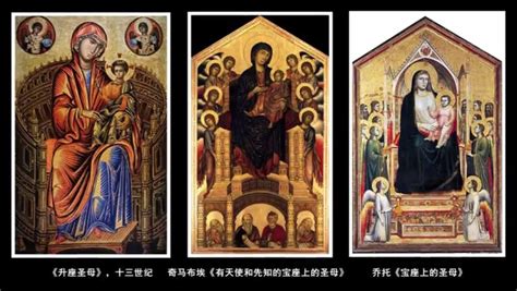 13世纪意大利画家奇马布埃的蛋彩画《Christ图片