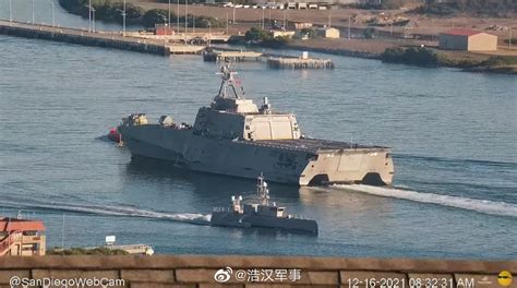 美国海军第22艘濒海战斗舰正式下水_凤凰网