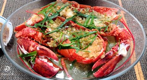 【清蒸龙虾的做法步骤图，清蒸龙虾怎么做好吃】蘑菇土豆家的家常菜_下厨房