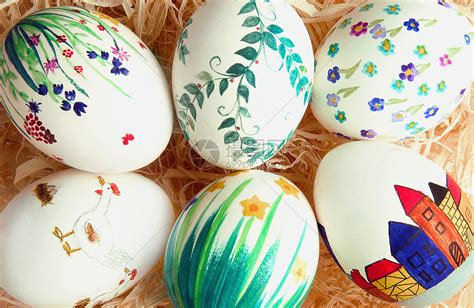 复活节彩蛋 儿童diy手工彩绘鸡蛋批发 玩具蛋仿真手绘画白坯涂色-阿里巴巴
