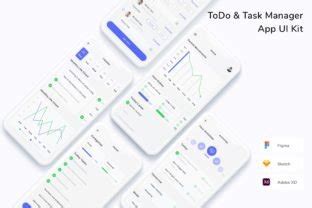 ToDo & Task Manager App UI Kit Graphic by betush · Creative Fabrica