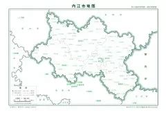 四川内江地图
