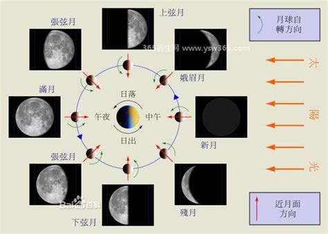 月亮形状变化的规律,月亮一个月的变化规律,月亮的变化规律_大山谷图库