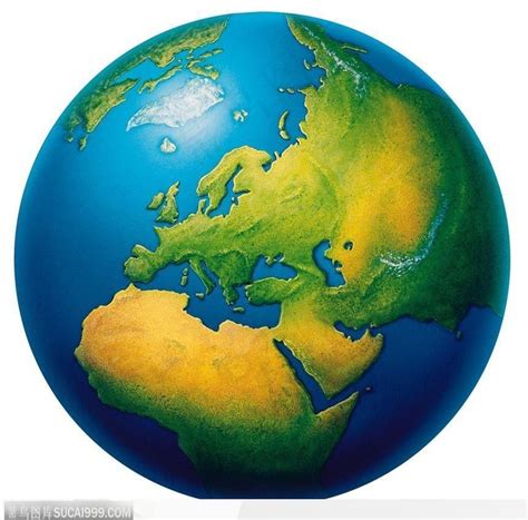 地球 立体地球 地球仪 地图 五大洲 - 菜鸟图库