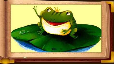 童话故事主题青蛙王子与公主的故事插画图片-千库网