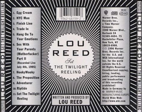 cd Lou Reed - Set The Twilight Reeling prodajem: