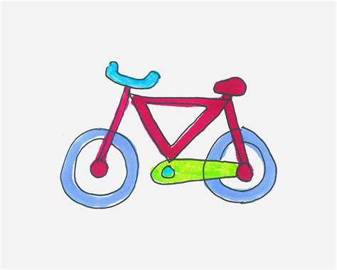 自行车该如何画-百度经验
