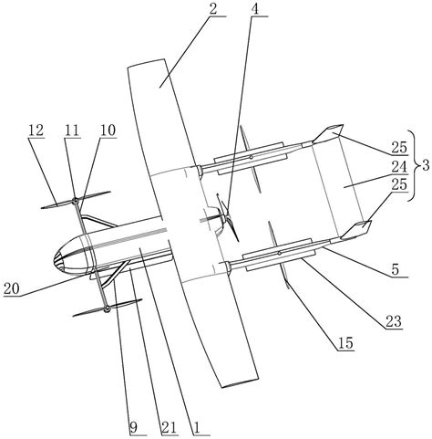 一种可垂直起降的尾座式无尾布局飞行器的制作方法