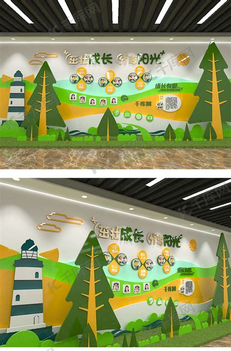 创意卡通班级学校幼儿园早教校园文化墙形象墙海报模板下载-千库网