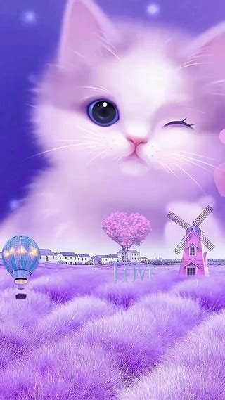 非主流粉红猫咪头像