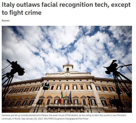意大利宣布人脸识别技术非法，但用于打击犯罪的除外_活动_设备_当局