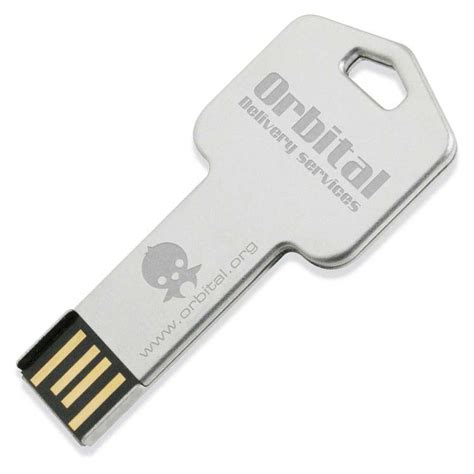 Silver USB Key Flash Drive USB-6056