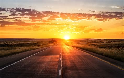 road, Sunset Wallpapers HD / Desktop and Mobile Backgrounds