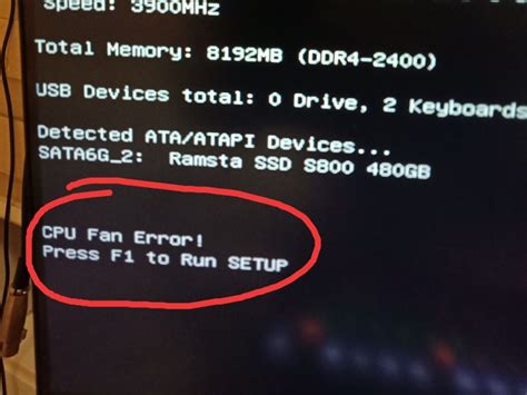 电脑开机出现CPU Fan Error是什么意思_u启动