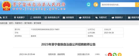 2023年浙江丽水景宁畲族自治县公开招聘教师16人公告（5月17日-18日报名）